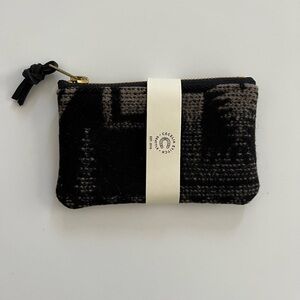 Wool & Leather Zip Wallet by artist CECILIA STITCH